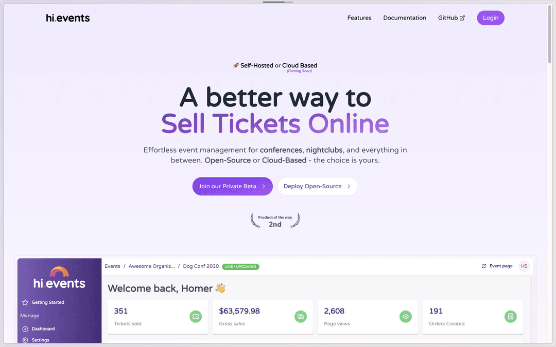 HiEvents - Self-hosted Event Management solution