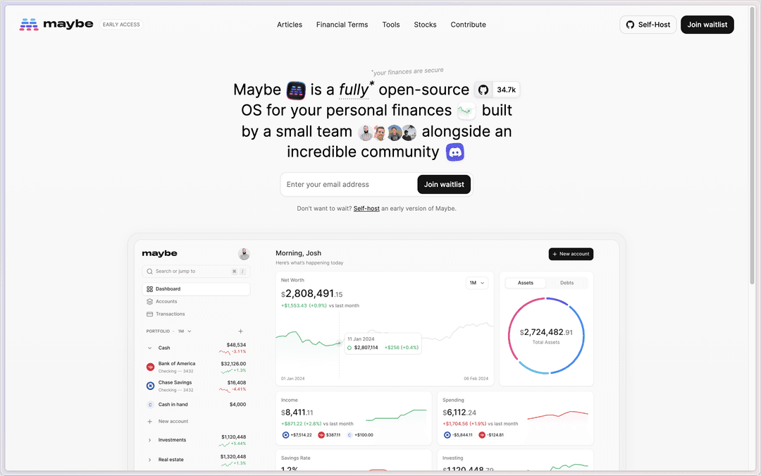 Maybe - Self-hosted Finance solution