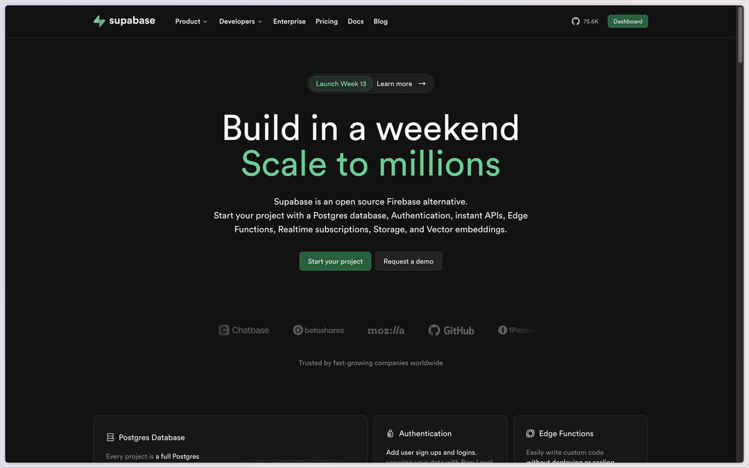 Supabase - Self-hosted Database solution